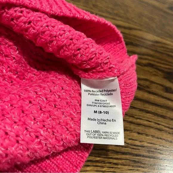 Time and Tru Pink Crew Neck Sweater - Picture 5 of 5